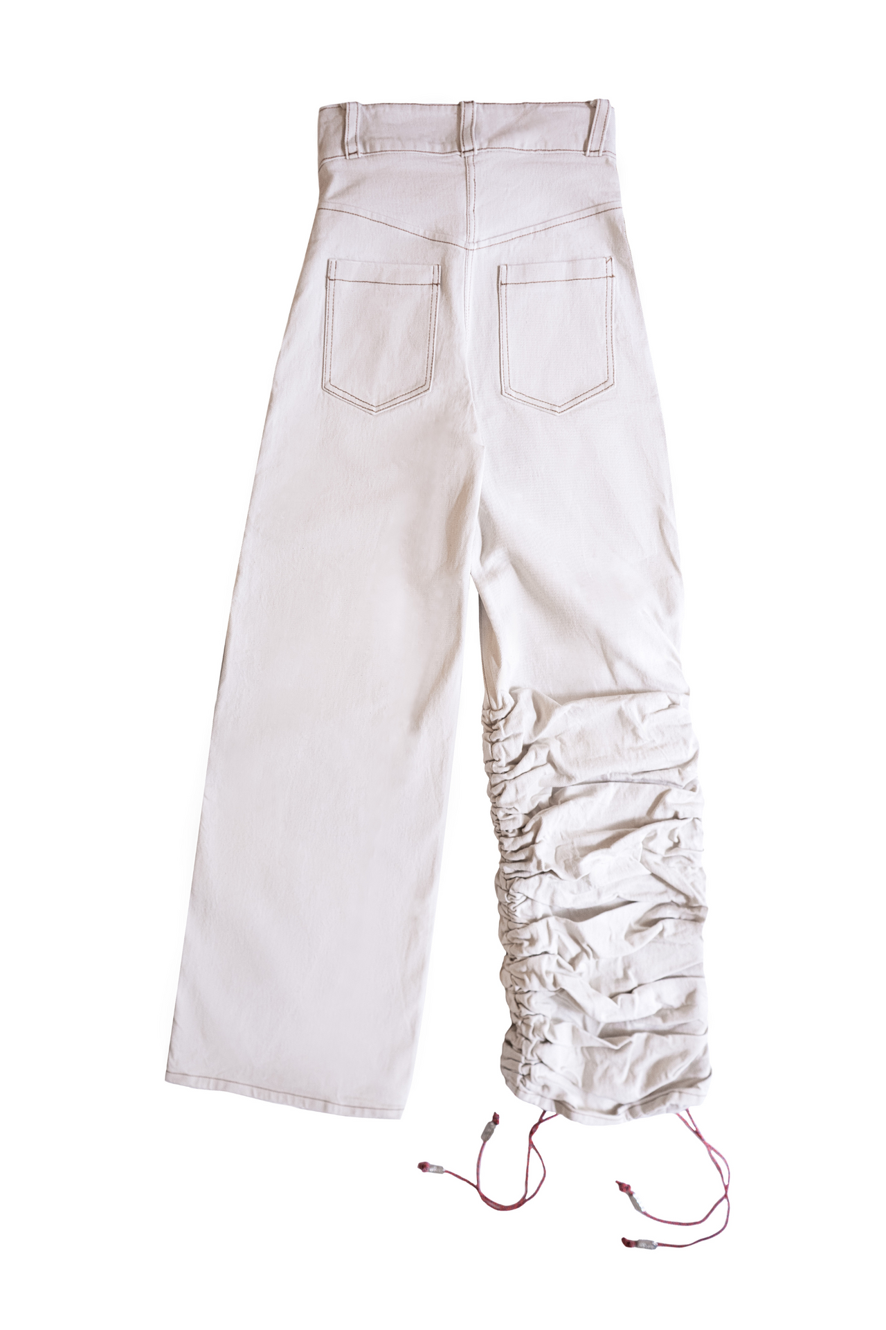 Pucker White Denim Jeans