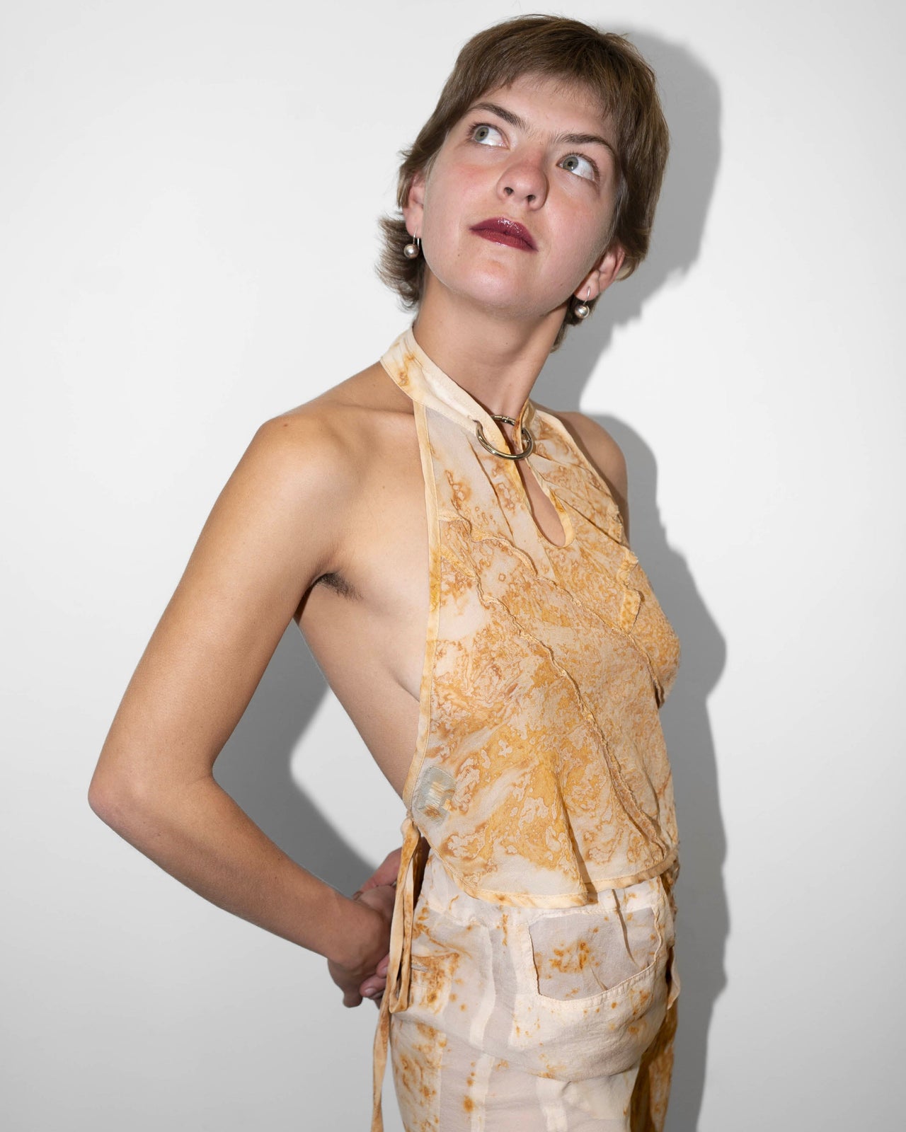 Rust-Cotton Triangulo Top