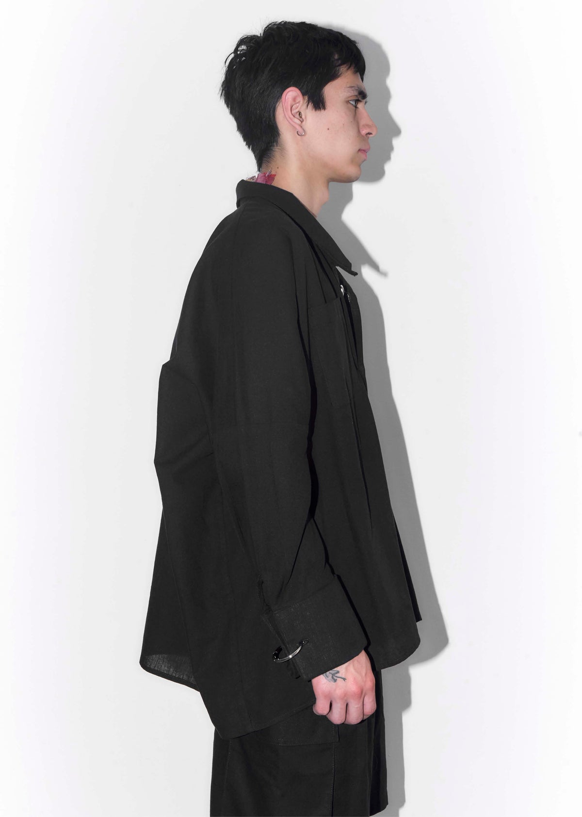 Black Linen Joker Shirt