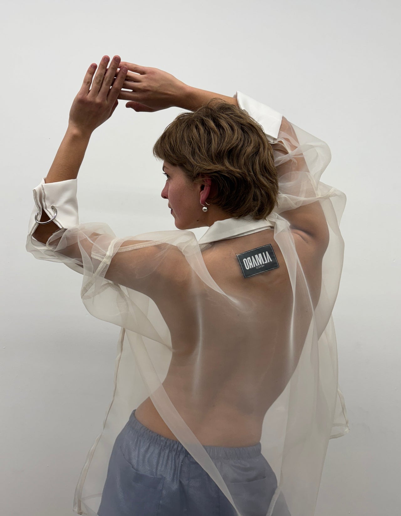 White Organza Joker Shirt