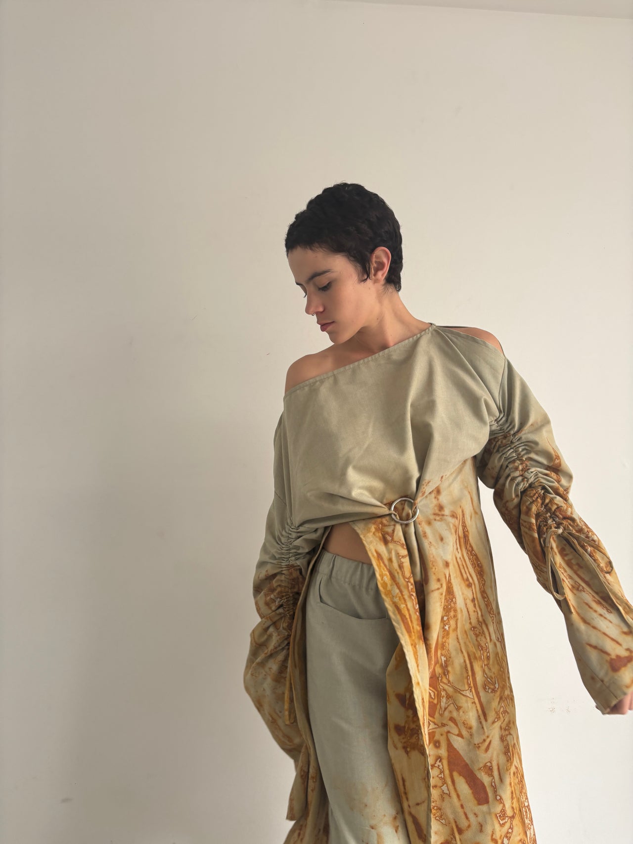 Rust-Green Aura Shirt
