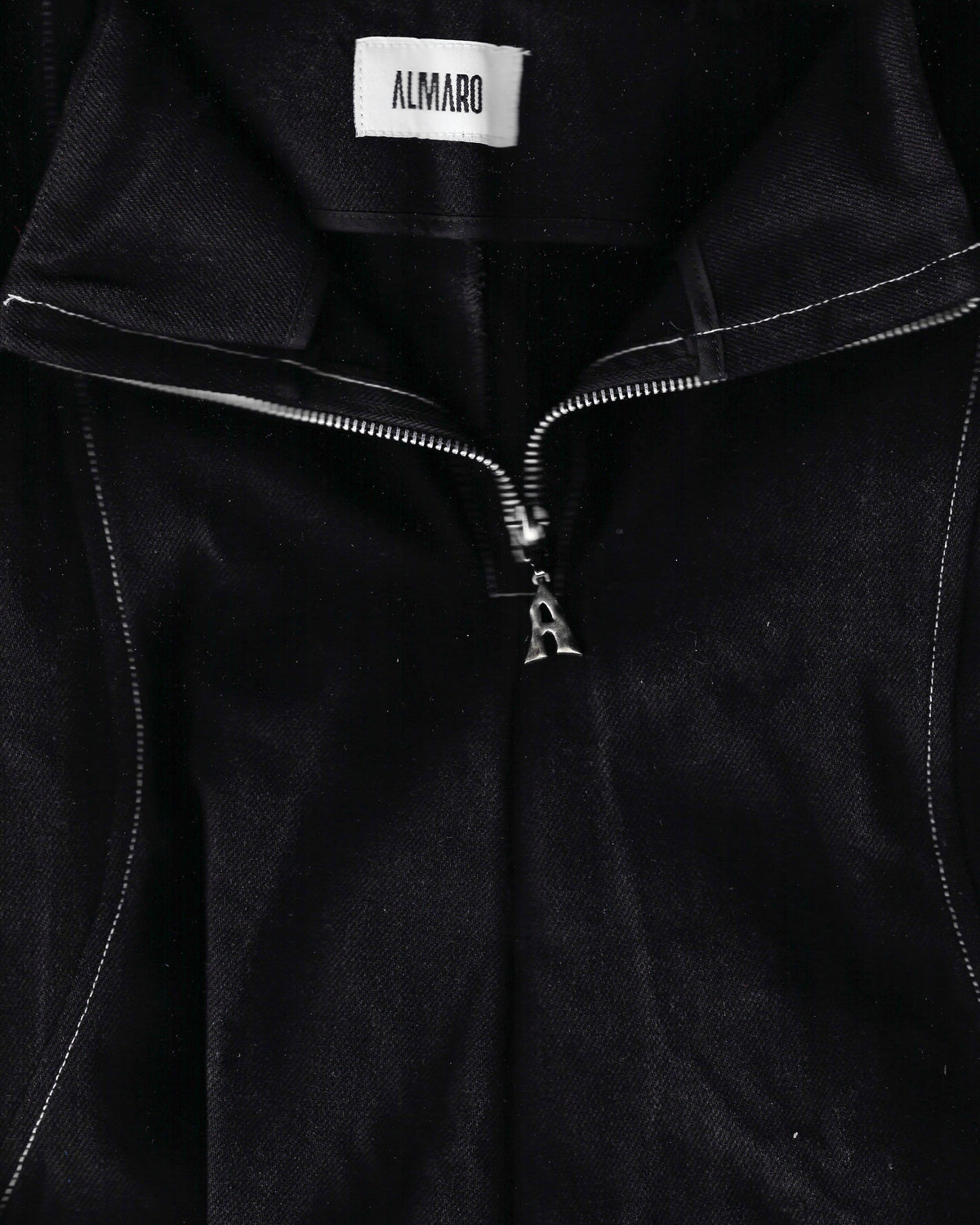 Black Wavy Denim Pants