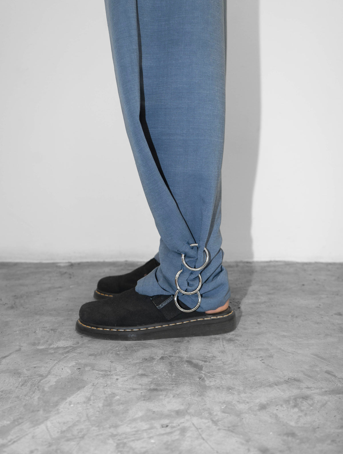 Blue Cotton Globo Pants