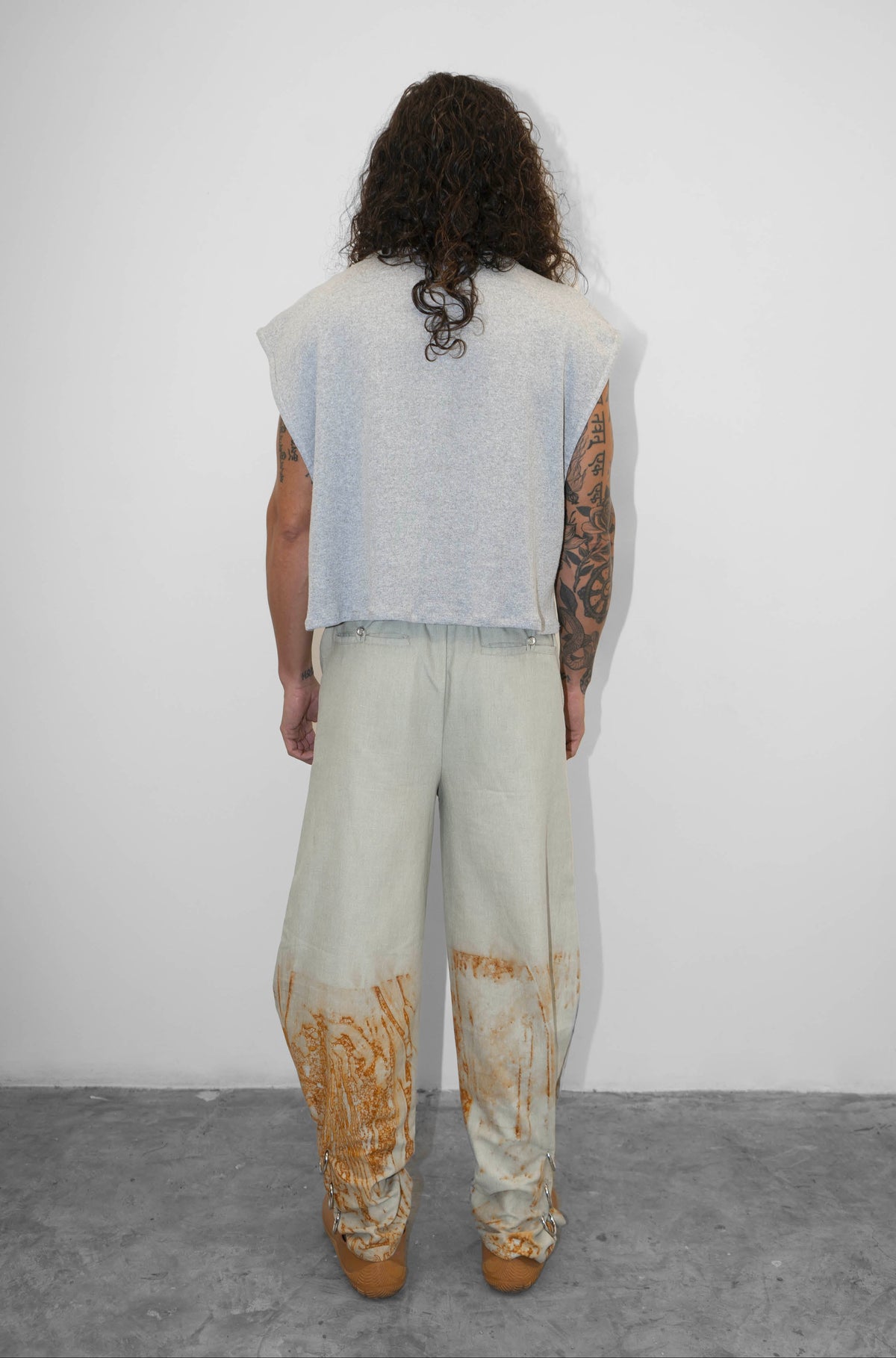 Rust-Green Globo Pants