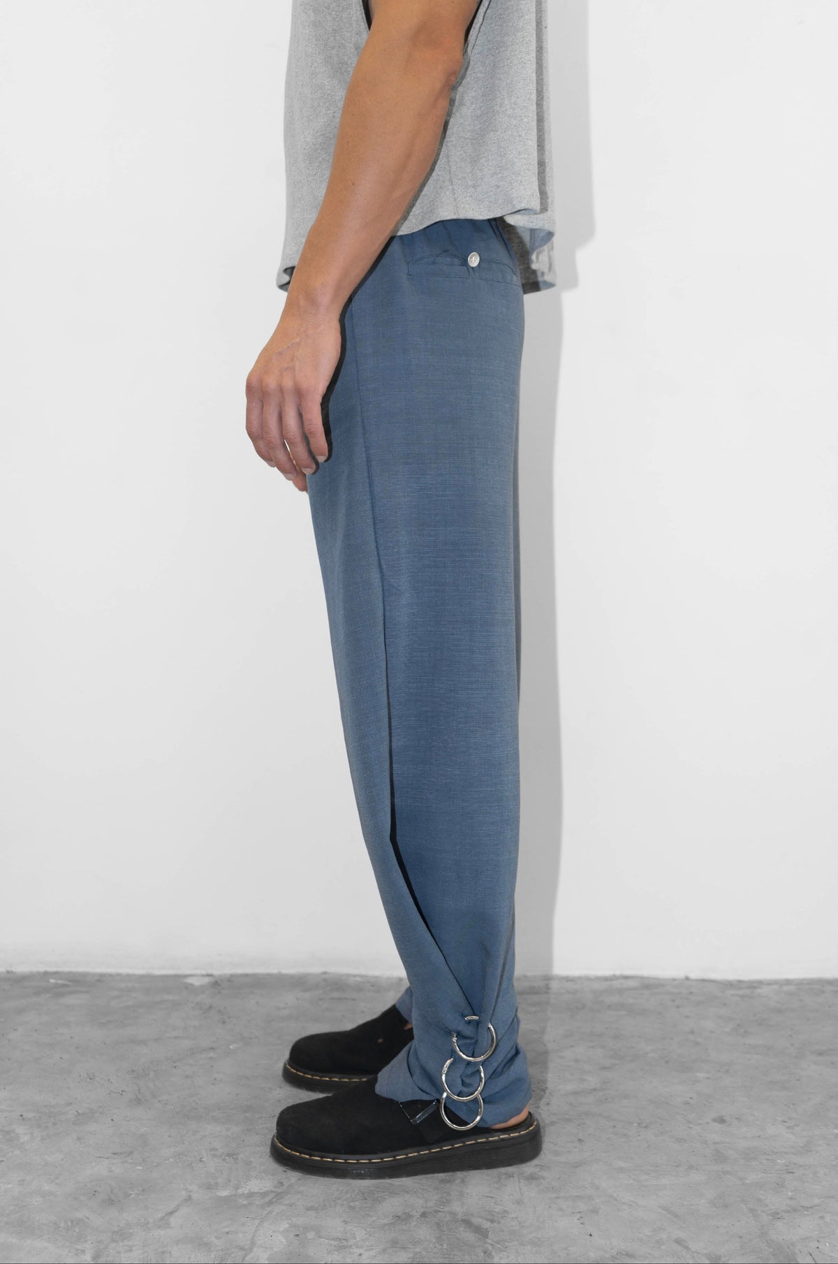 Blue Cotton Globo Pants