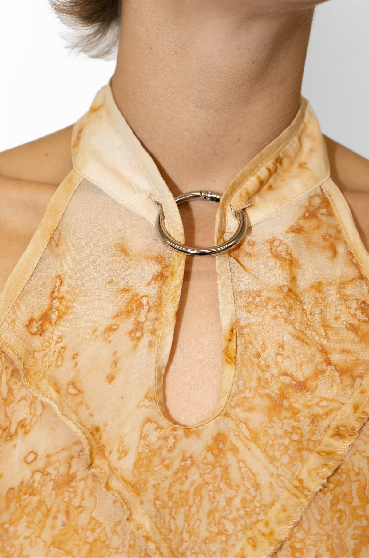 Rust-Cotton Triangulo Top