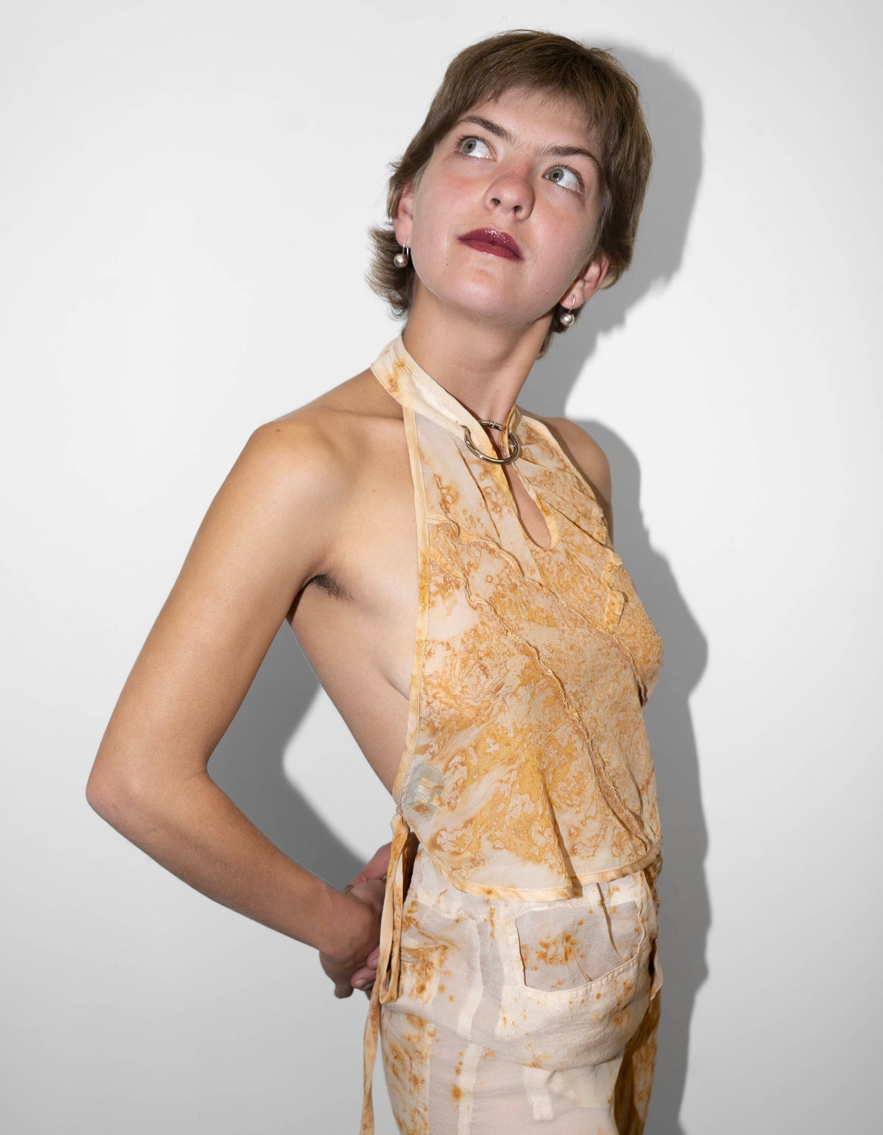 Rust-Cotton Triangulo Top