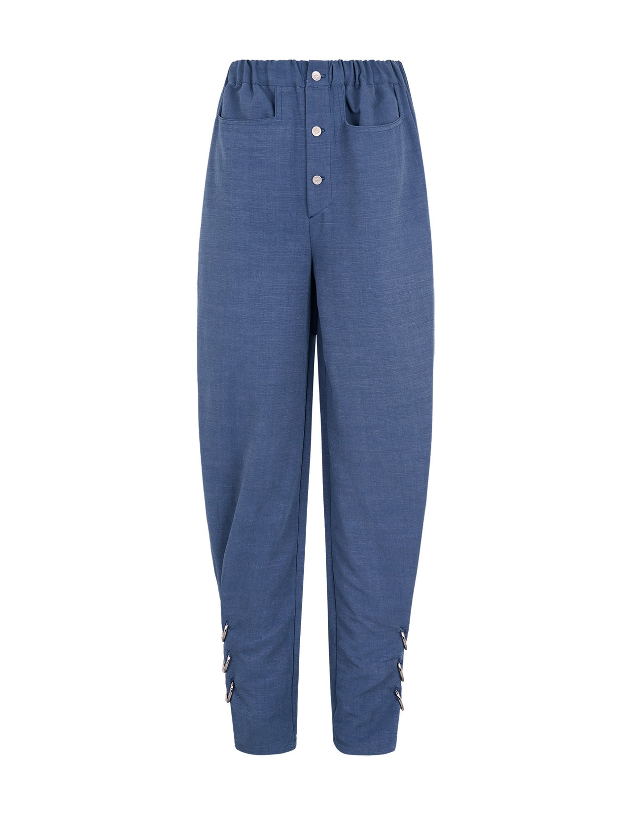 Blue Cotton Globo Pants