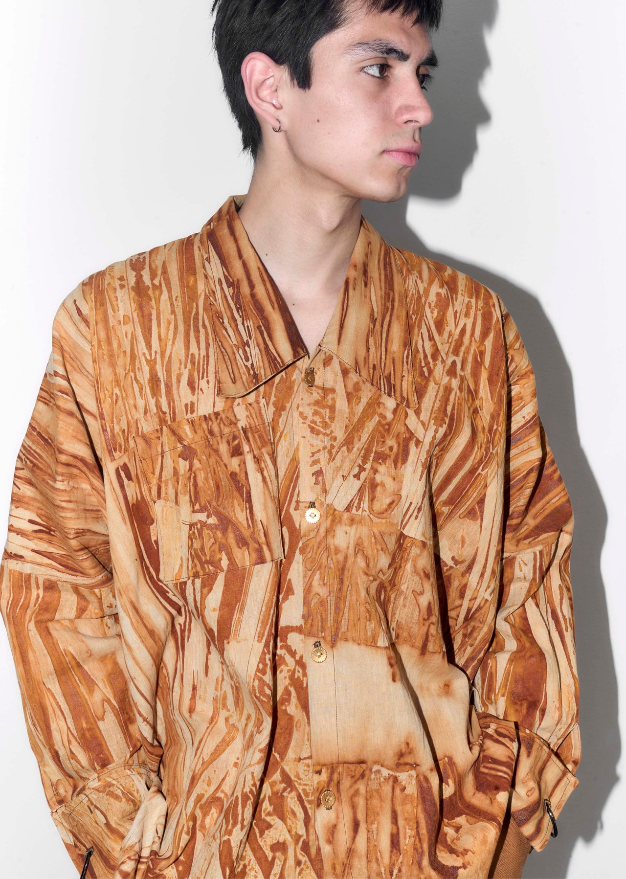 Rust Linen Joker Shirt