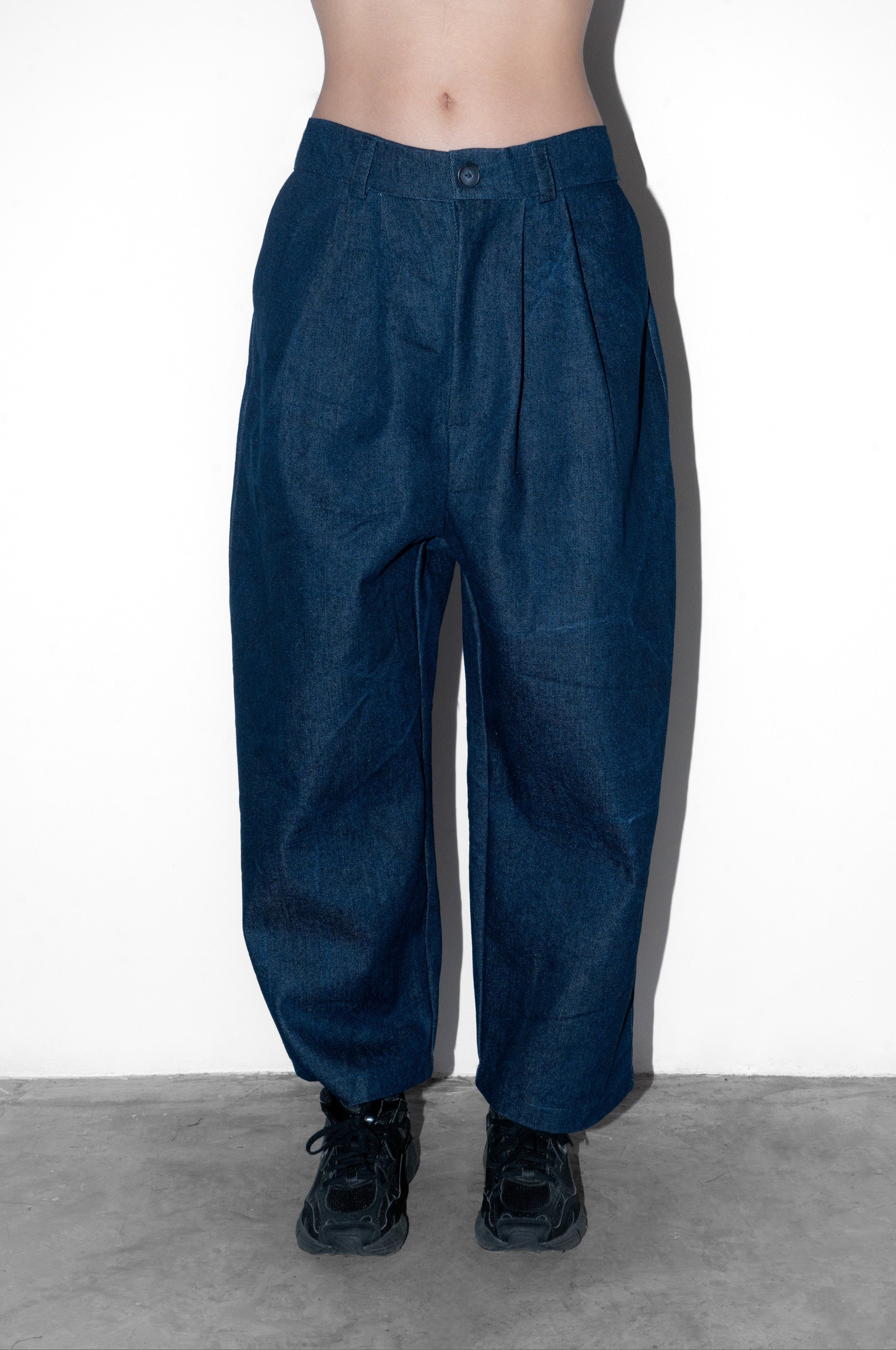 Blue Bombacho Denim Pants • Almaro
