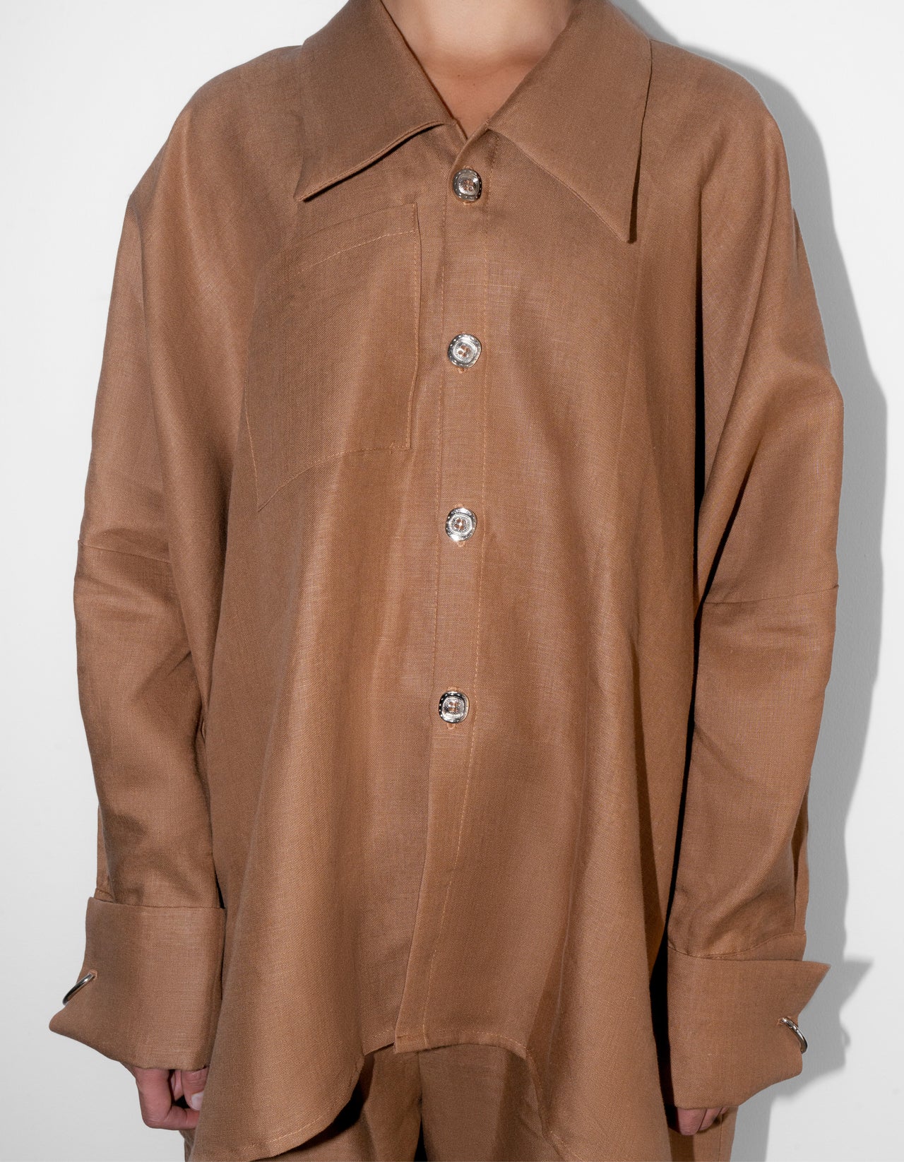 Linen Camel Joker Shirt
