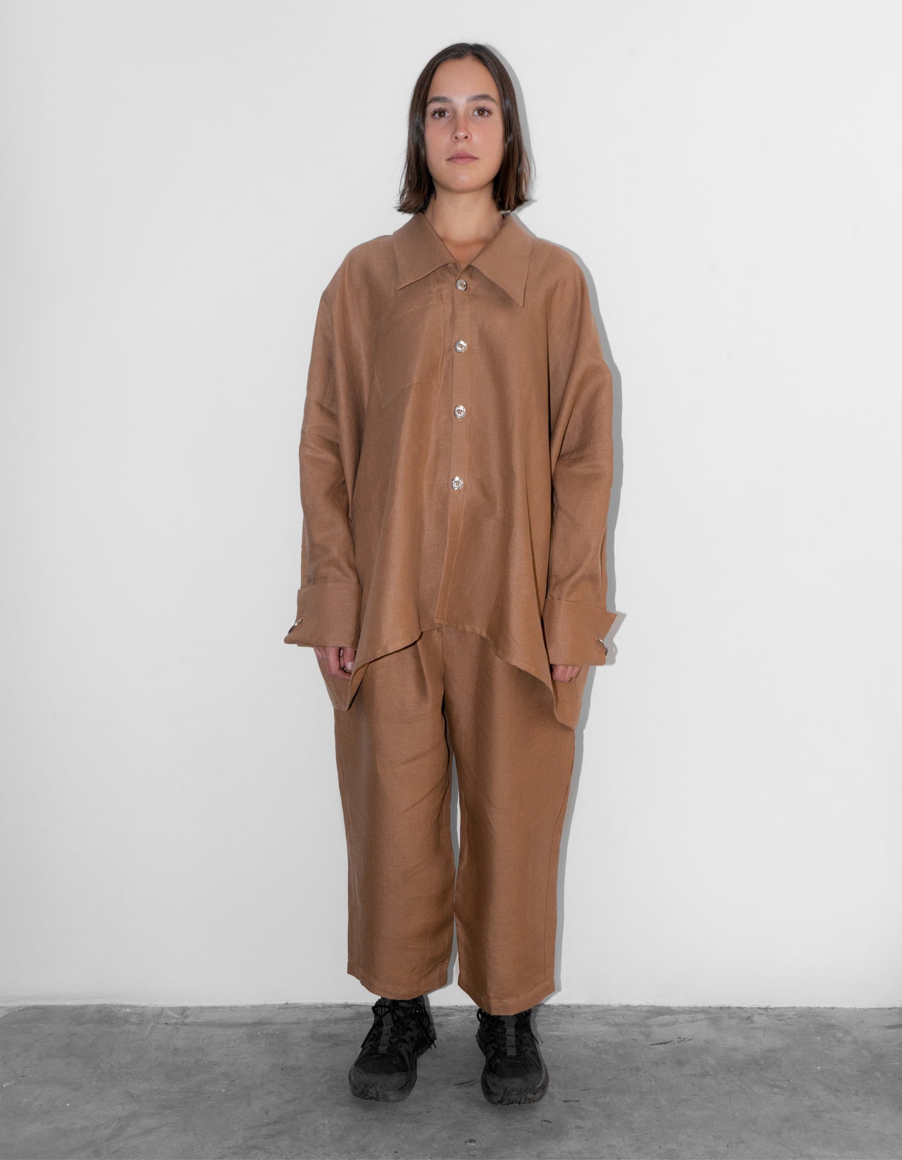 Linen Camel Joker Shirt