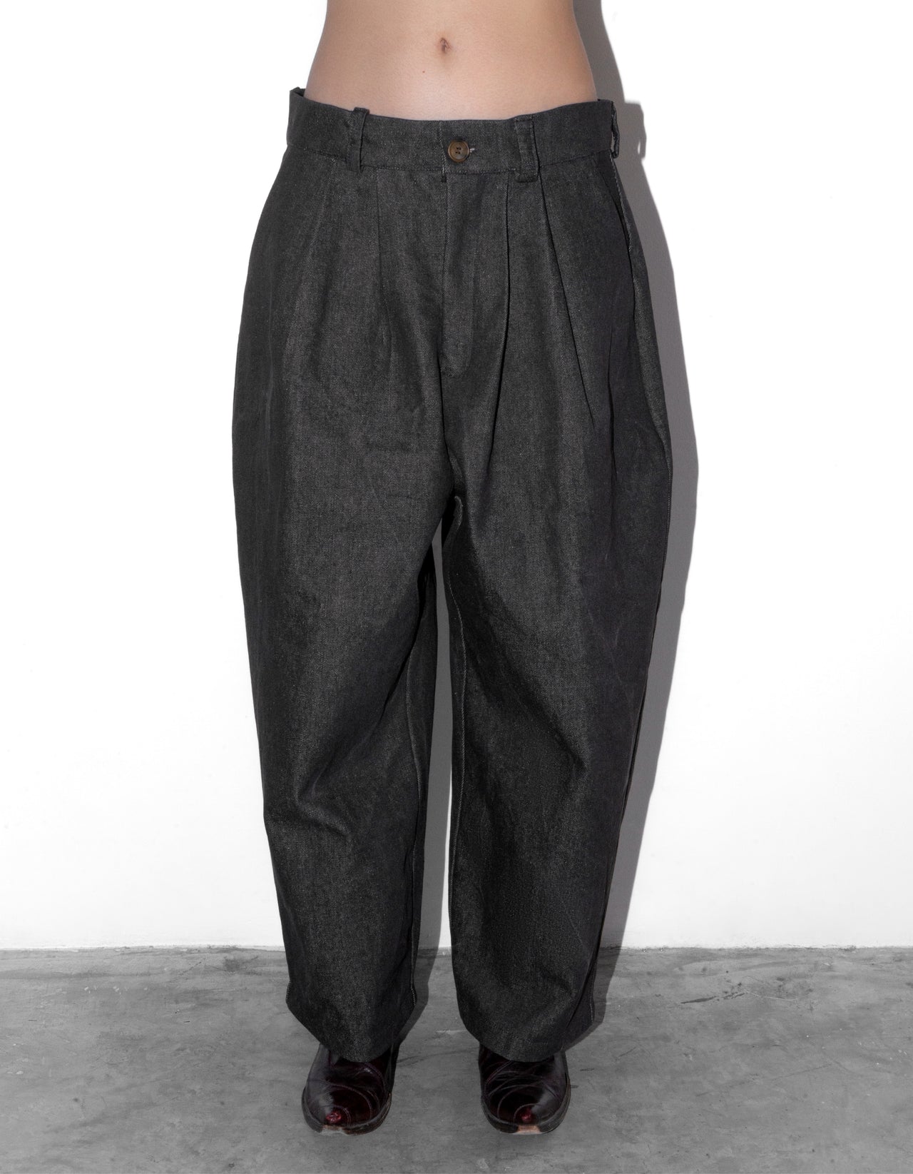 Brown Bombacho Denim Pants