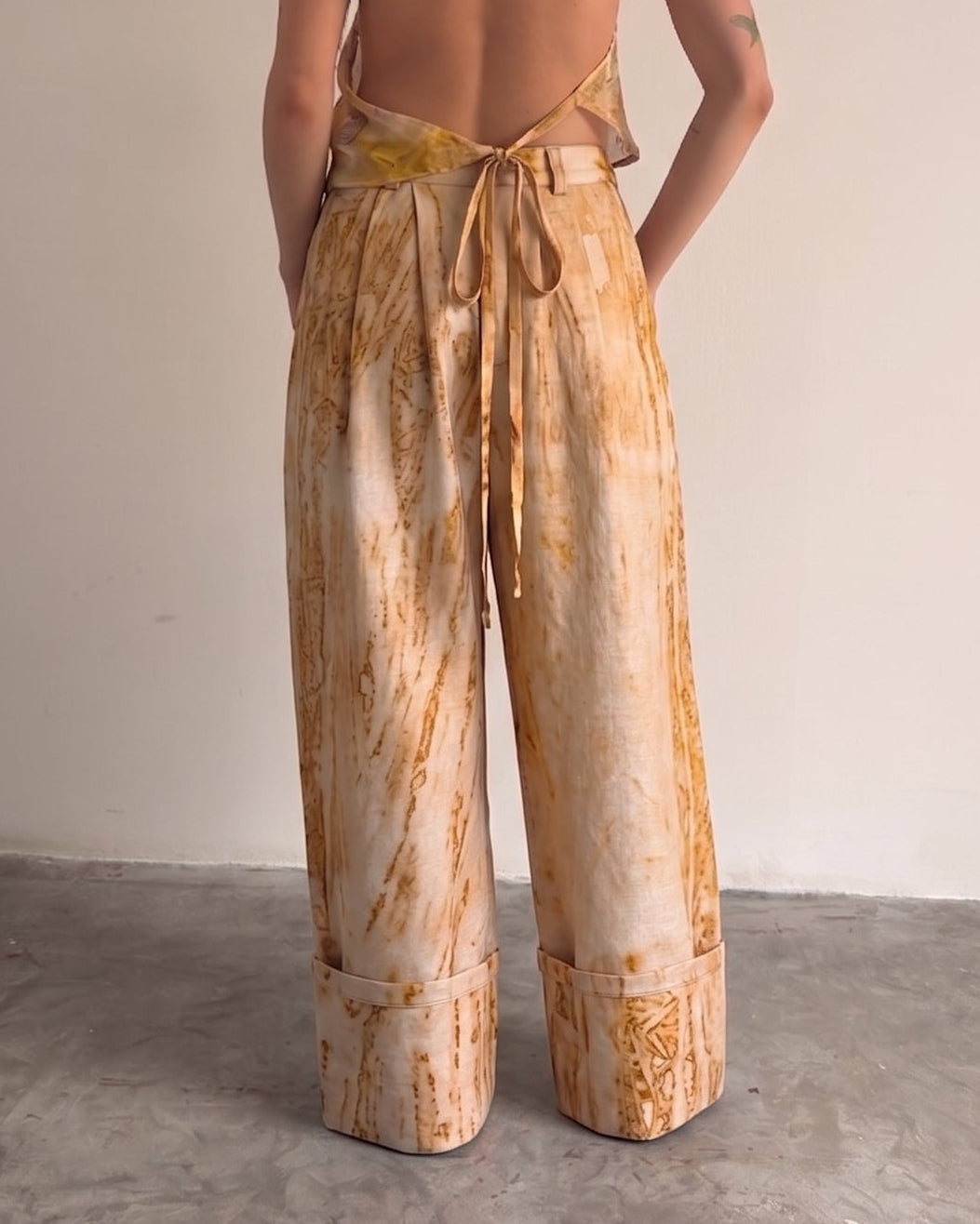 Bombacho Linen Pants
