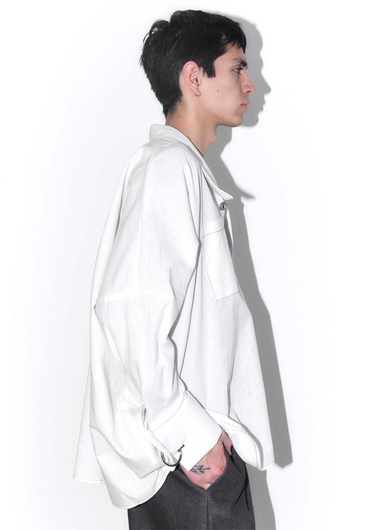 White Linen Joker Shirt
