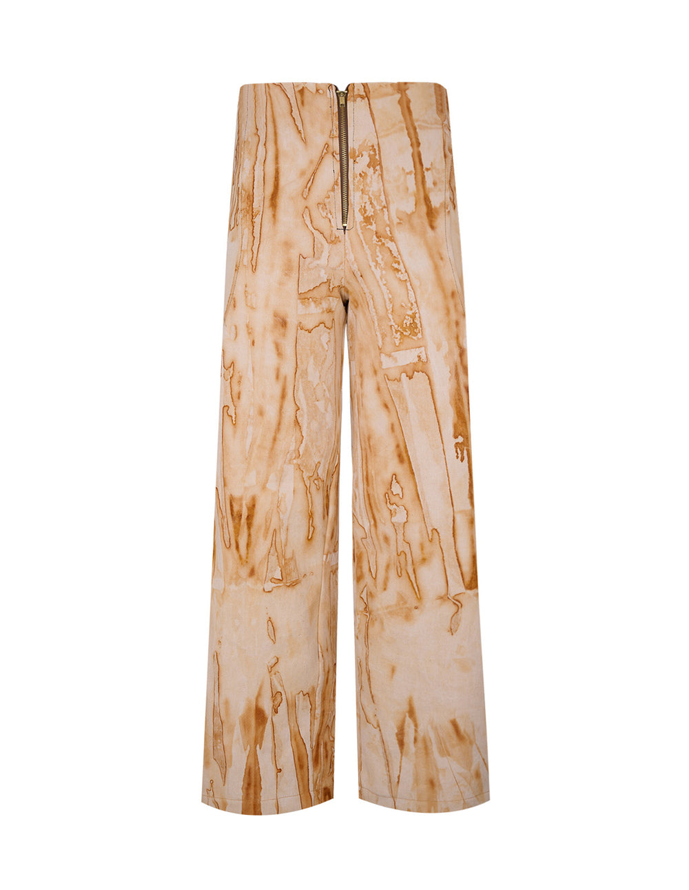 Rust Wavy Denim Pants