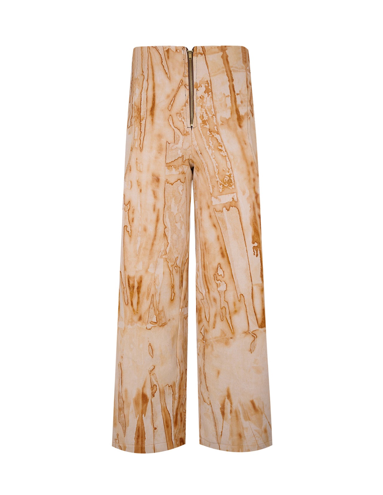 Rust Wavy Denim Pants