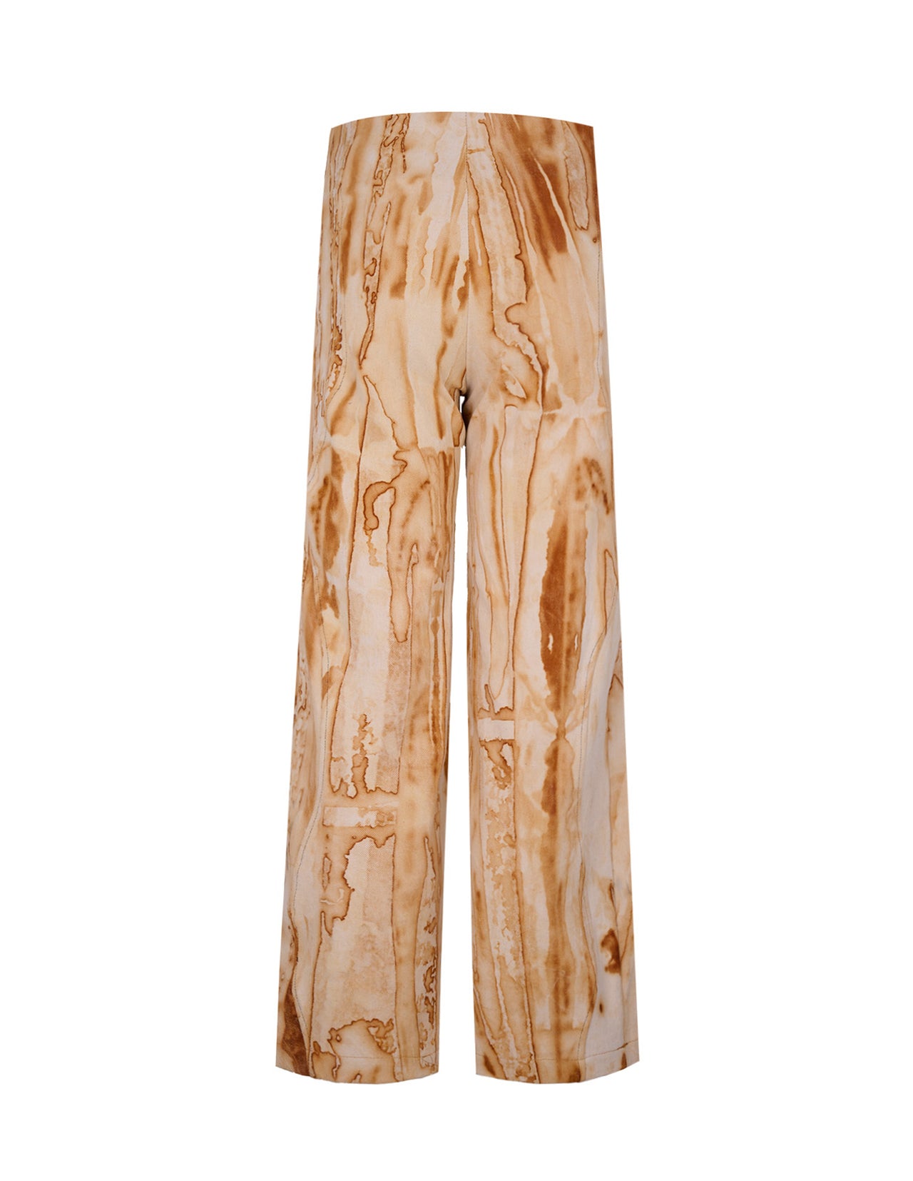 Rust Wavy Denim Pants