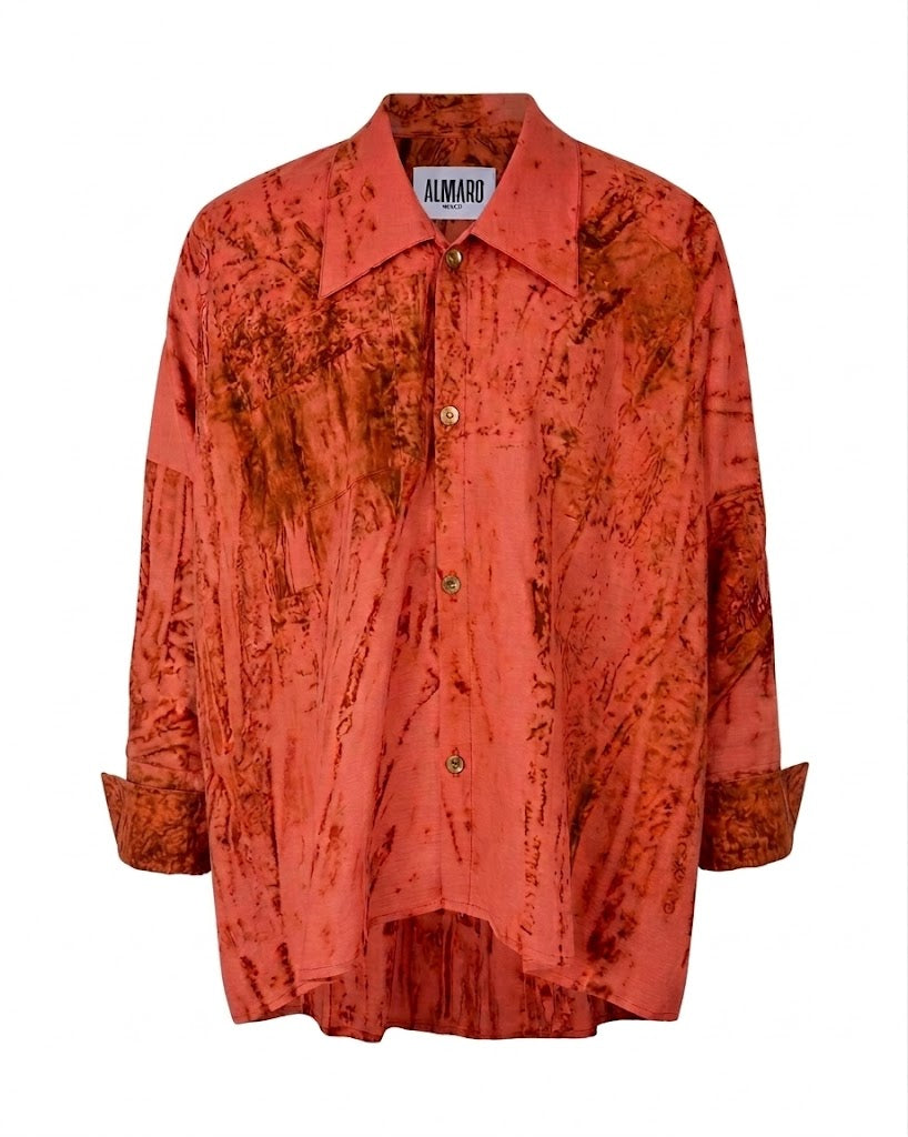 Rust Linen Joker Shirt
